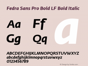Fedra Sans Pro Bold LF