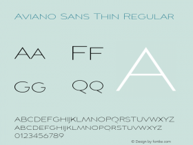 Aviano Sans Thin