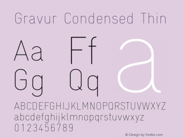 Gravur Condensed