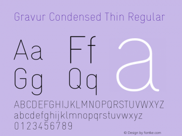 Gravur Condensed Thin