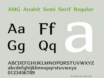 AMG Anahit Semi Serif
