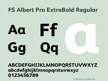 FS Albert Pro ExtraBold