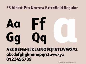FS Albert Pro Narrow ExtraBold