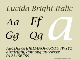 Lucida Bright