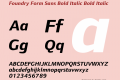 Foundry Form Sans Bold Italic