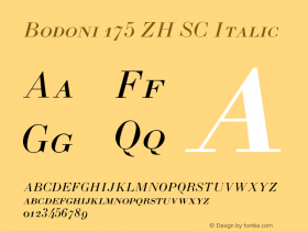 Bodoni 175 ZH SC