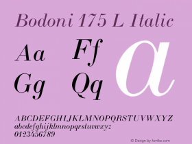 Bodoni 175 L