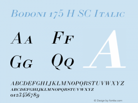 Bodoni 175 H SC