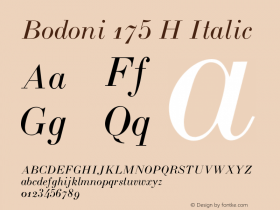 Bodoni 175 H