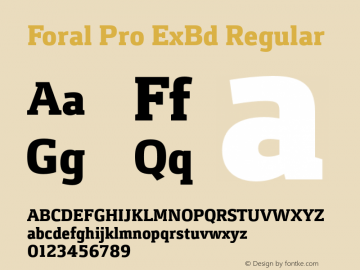 Foral Pro ExBd