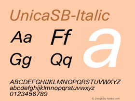 UnicaSB-Italic