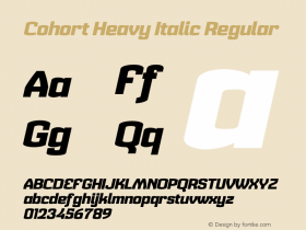 Cohort Heavy Italic