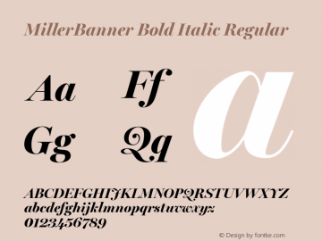 MillerBanner Bold Italic