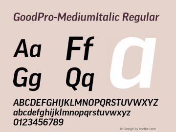 GoodPro-MediumItalic