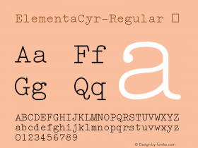 ElementaCyr-Regular