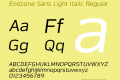 Endzone Sans Light Italic