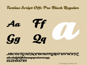 Tartine Script Offc Pro Black