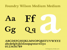 Foundry Wilson Medium