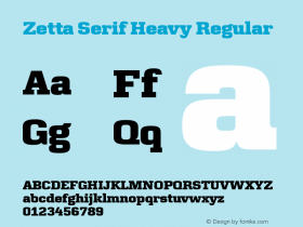 Zetta Serif Heavy