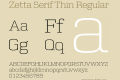 Zetta Serif Thin