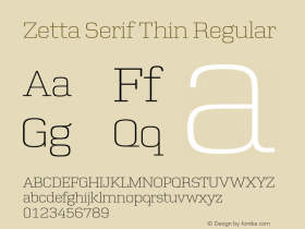 Zetta Serif Thin