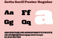 Zetta Serif Poster