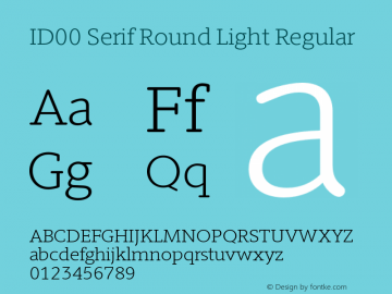 ID00 Serif Round Light