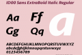 ID00 Sans ExtraBold Italic