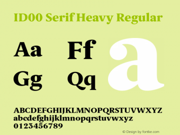 ID00 Serif Heavy