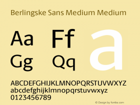 Berlingske Sans Medium