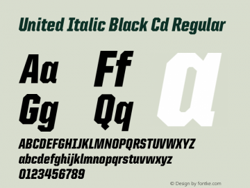 United Italic Black Cd