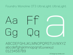 Foundry Monoline OT3 UltraLight