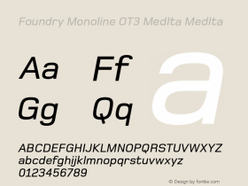 Foundry Monoline OT3 MedIta