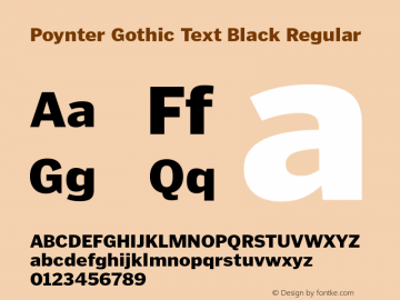 Poynter Gothic Text Black