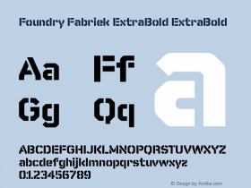 Foundry Fabriek ExtraBold