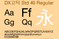 DX고딕 Std 40