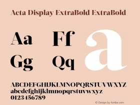 Acta Display ExtraBold