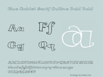 Blue Goblet Serif Outline Bold