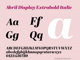 Abril Display Extrabold