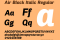 Air Black Italic