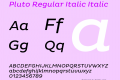 Pluto Regular Italic