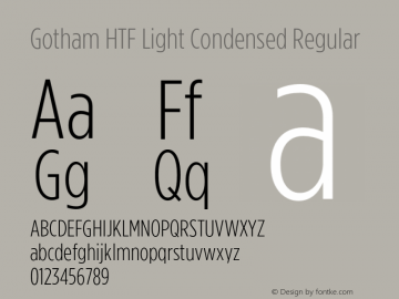 Gotham HTF Light Condensed