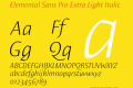 Elemental Sans Pro Extra