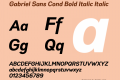 Gabriel Sans Cond Bold Italic