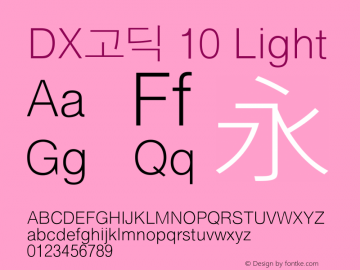 DX고딕 10