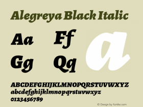 Alegreya Black