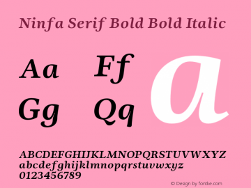 Ninfa Serif Bold