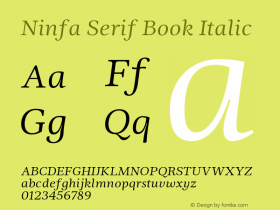 Ninfa Serif Book