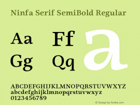 Ninfa Serif SemiBold