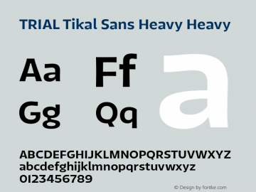 Tikal Sans Heavy
